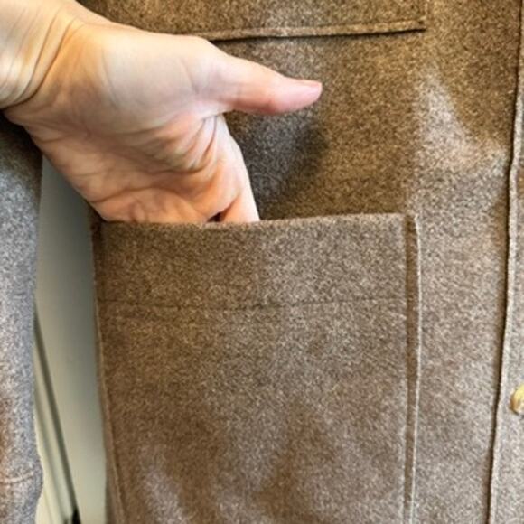 Banana Republic Womens Medium Structured 4 Pocket Button Shacket Shirt Jacket - Picture 5 of 10